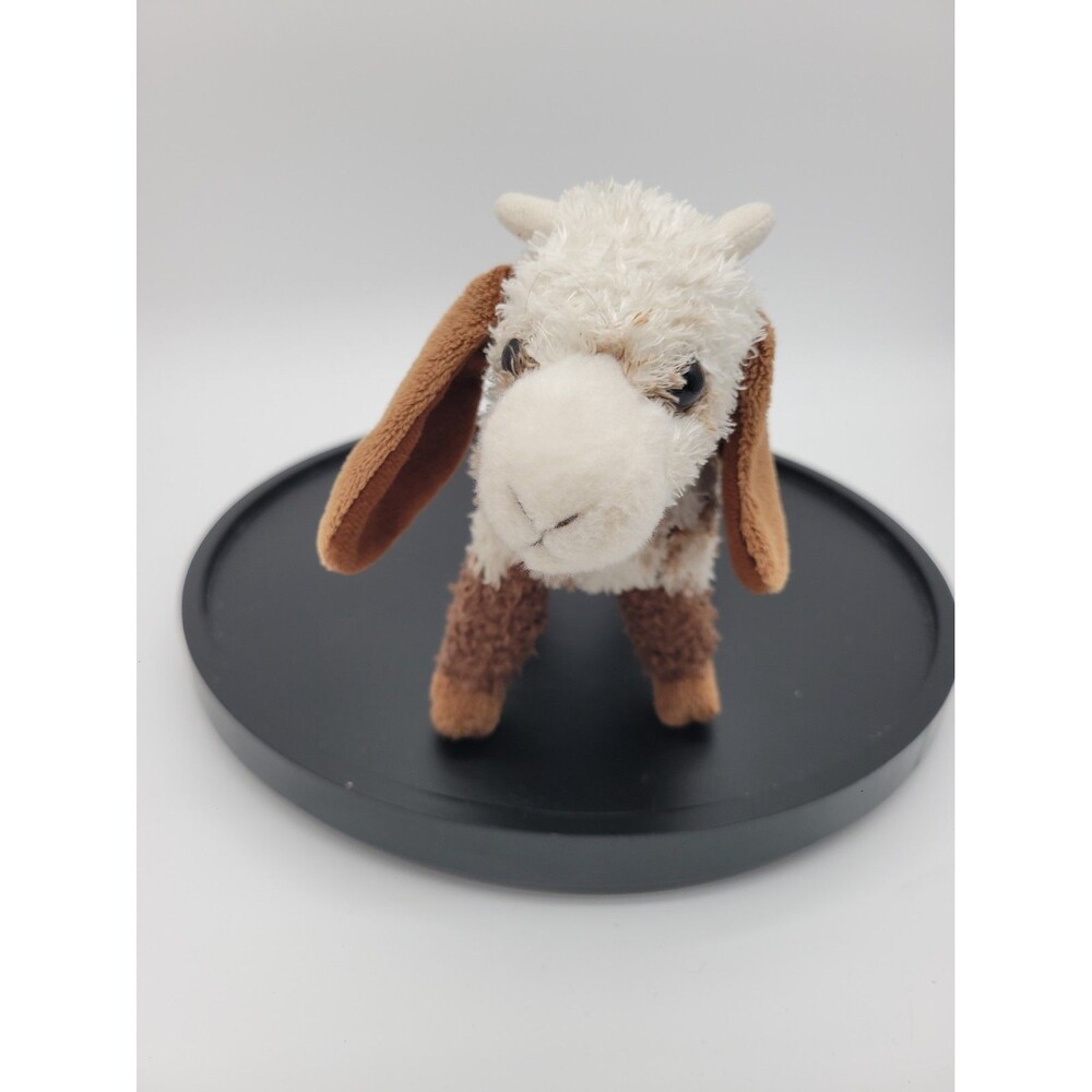 Douglas Bodhi Goat Plush Toy Stuffed Animal 8” Brown White Floppy Ears 7"